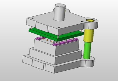 监控器吊支架冲压模具设计(含CAD图,SolidWorks三维图)